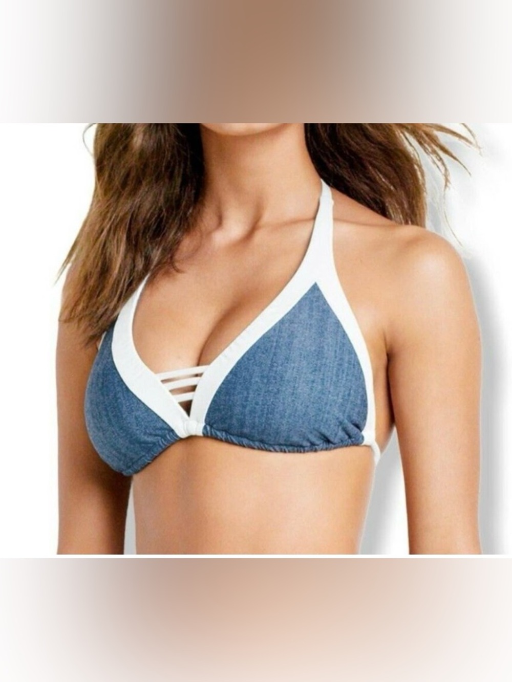 Seafolly Australia Block Party D Triangle Bikini Top